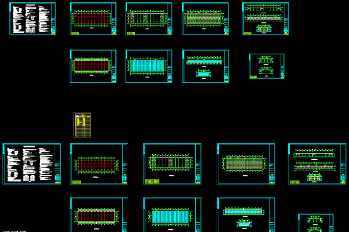 成都钢结构厂房图纸
