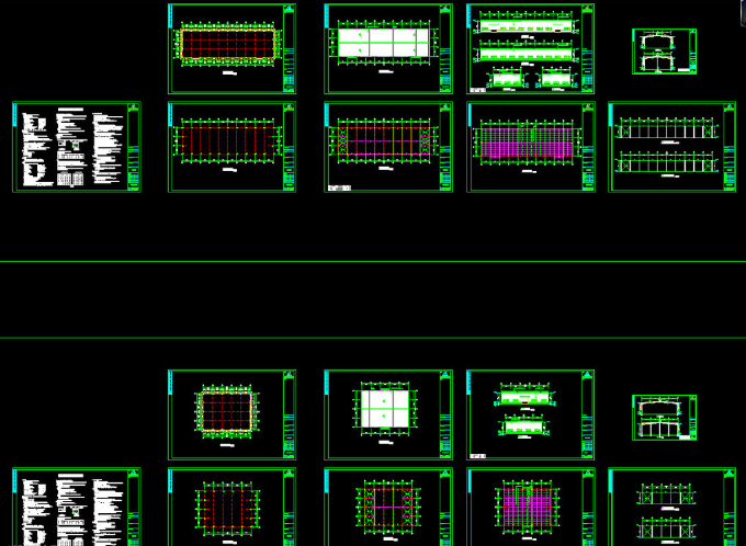 成都钢结构厂房图纸