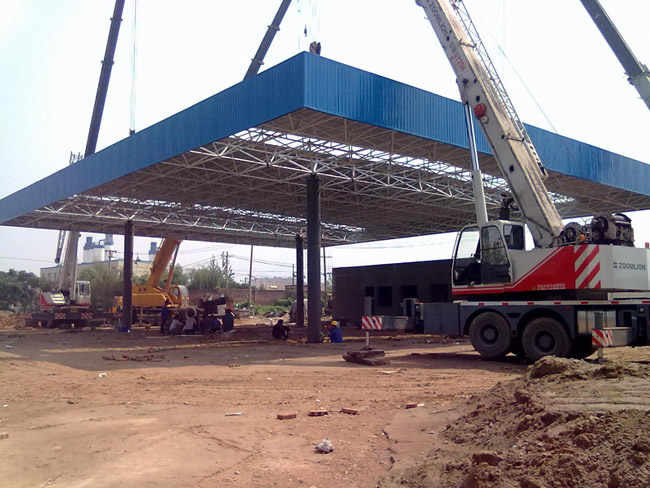 成都加气站网架工程